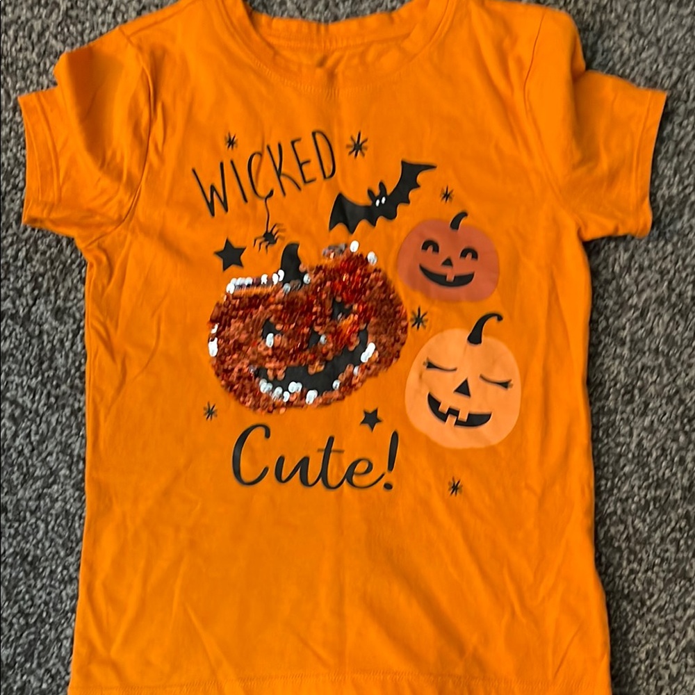 Wonder Nation Orange and Black Halloween Costume Tee. Brand new, no tags